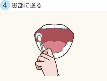 患部に塗る