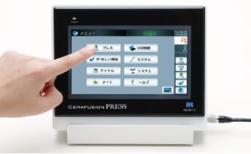 日本語表示のタッチパネル