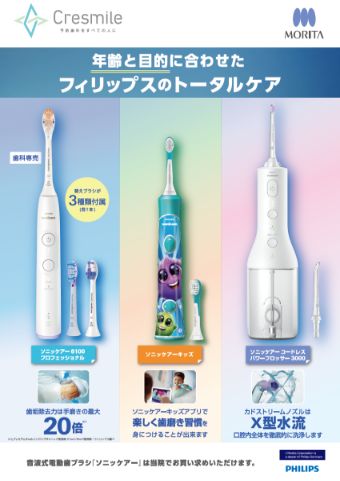 ソニッケアー ポスター【3ヶ月に1回替ブラシの交換をされていますか？】