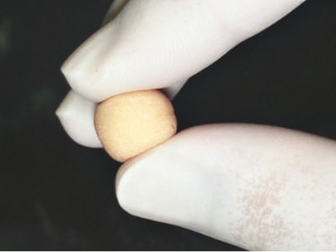 混和法にてモチ状にしたレジン。