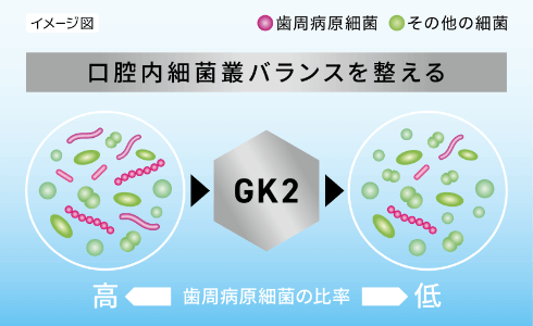口腔内内細菌叢バランスを整える