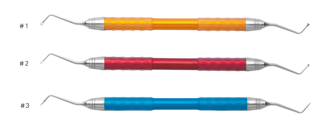 歯科　YDMエキスカベーター4本セット YDM 両頭エキスカベーター 角柄【商品詳細】 - 歯科・技工材料の