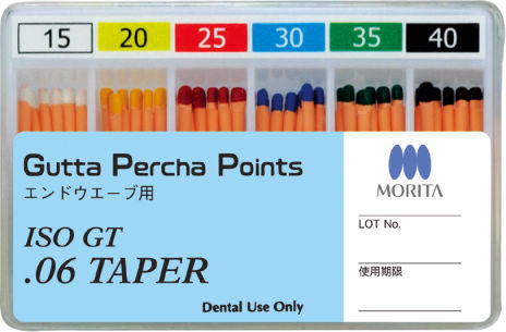 カラーコードペーパーポイント 歯科用吸収紙ポイント 色分け.02/.04/.06 タッパー 根管歯内治療用 (.06テーパー、30)