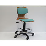 ラボチェアーウッディ アームレスト・フットリング付き｜オンライン