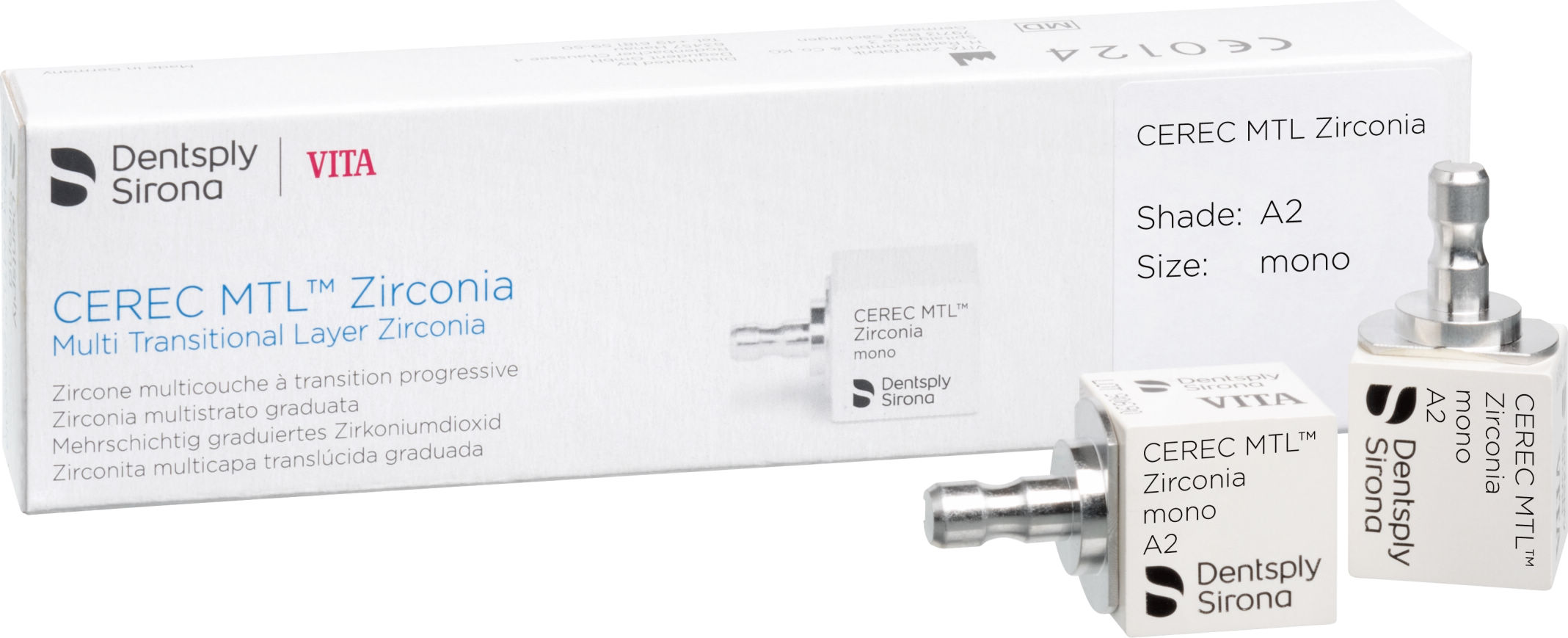 セレック　テセラ　CEREC A2 4個入り CEREC MTL Zirconia mono｜オンラインカタログ internet DO